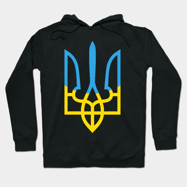 Ukraine trident Hoodie by TaipsArts